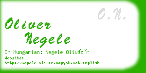 oliver negele business card